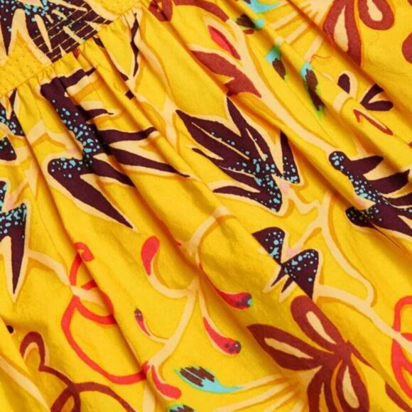 A.L.C. 'Arit' Printed Cotton Sleeveless Maxi-Dress, Sole Yellow Multi - Picture 4 of 4